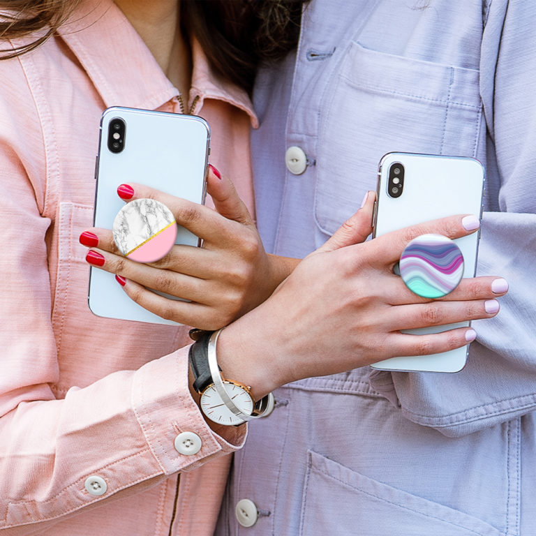 Smartphone mit Popsocket